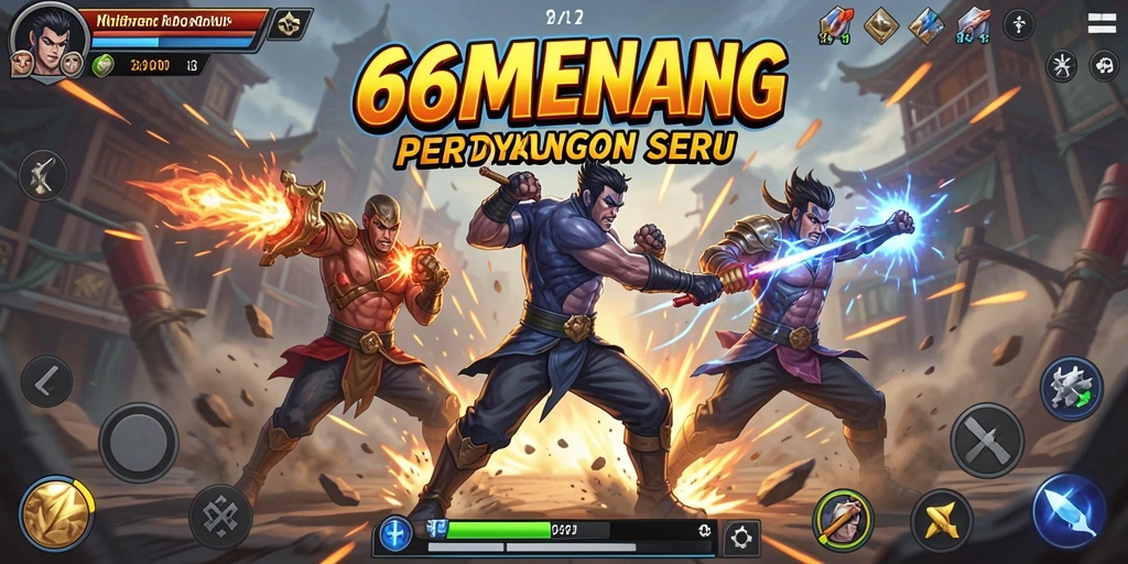 Gameplay Fighting yang intens dan menarik di 66MENANG.