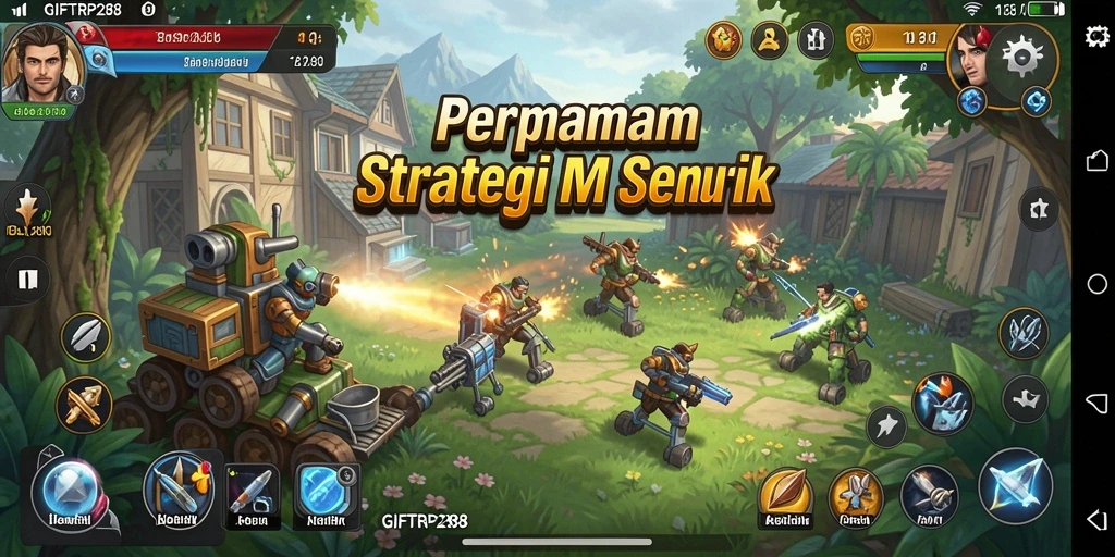 Tangkapan layar menunjukkan gameplay strategis yang menggugah semangat.