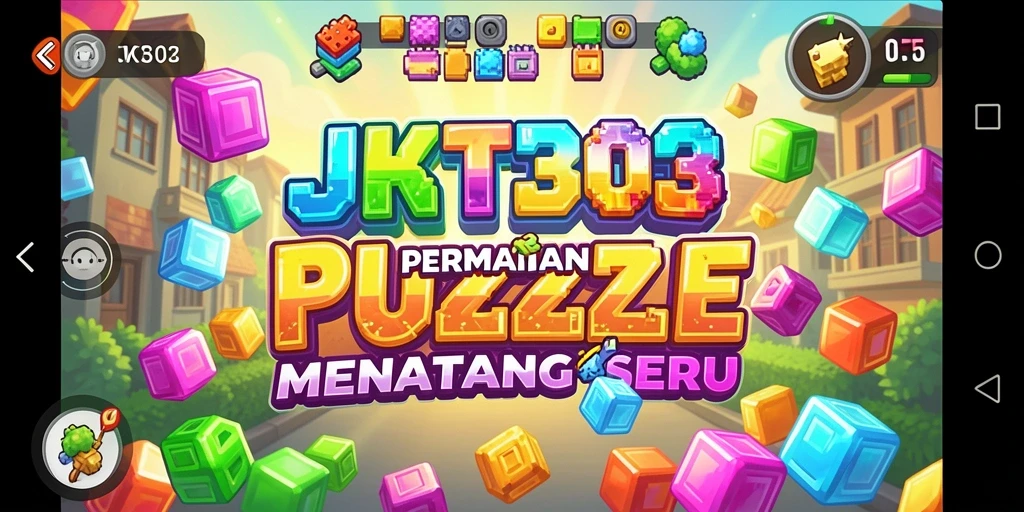 Tampilan gameplay yang menarik dari JKT303 saat pemain menyelesaikan puzzle.