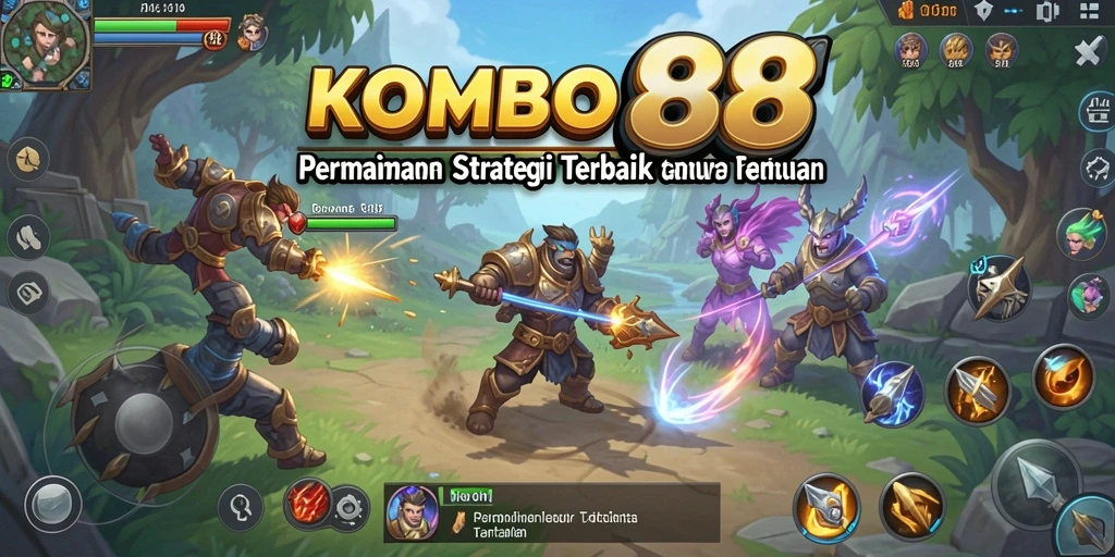 Tampilan gameplay KOMBO88 yang penuh strategi dan tantangan.