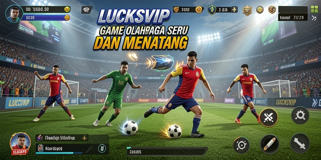 Tampilan gameplay seru dari LUCKSVIP dengan berbagai mode olahraga.