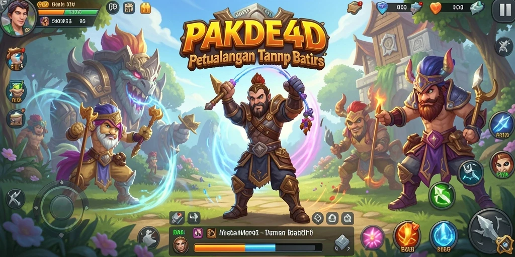 Tampilan gameplay PAKDE4D yang seru dan mendebarkan.