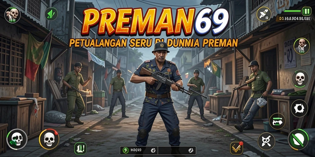 Gameplay mendebarkan di dunia petualangan PREMAN69.