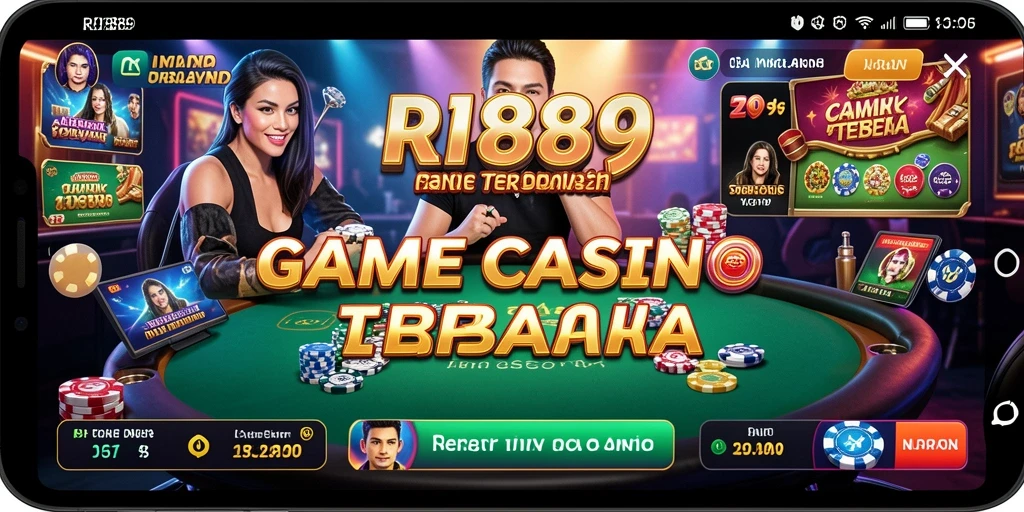 Screenshot gameplay Live Casino RI889 dengan dealer dan pemain aktif.