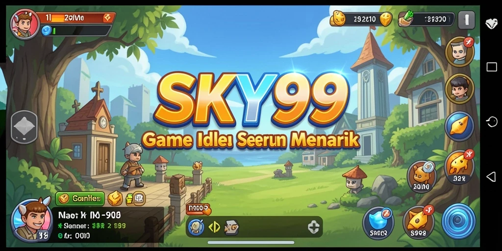 Tampilan gameplay <strong>SKY99</strong> dengan sistem Idle yang menarik.