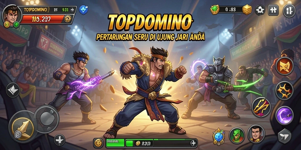 Tampilkan pertarungan epik di gameplay yang mengasyikkan.