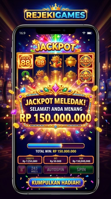 Tampilan antarmuka rejekigames yang intuitif dan ramah pengguna.